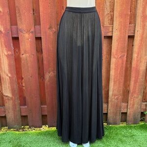 Valia Sheer Black Maxi Skirt Size XS